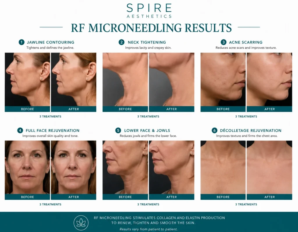 RF Microneedling Skin tightening Arnold results